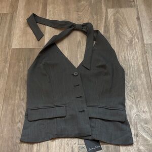 Charcoal Halter Vest